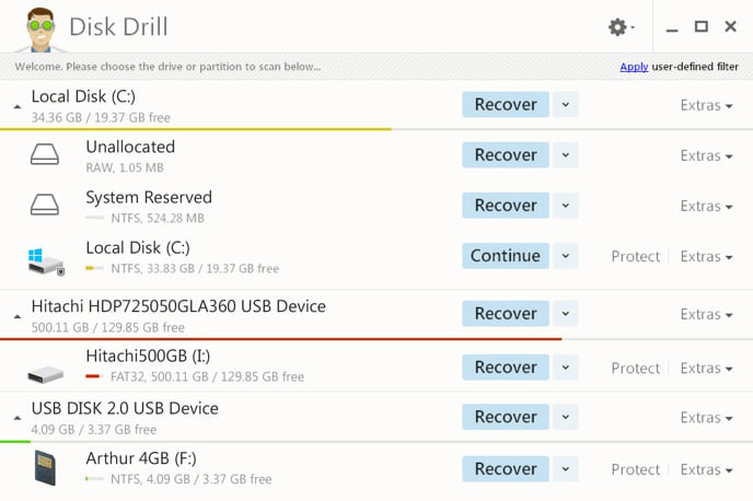 Utilizzare disk drill per recuperare i dati dalla scheda micro sd