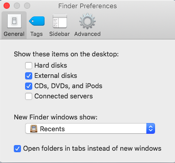 controllare i dischi esterni se la scheda sd non viene visualizzata sul mac