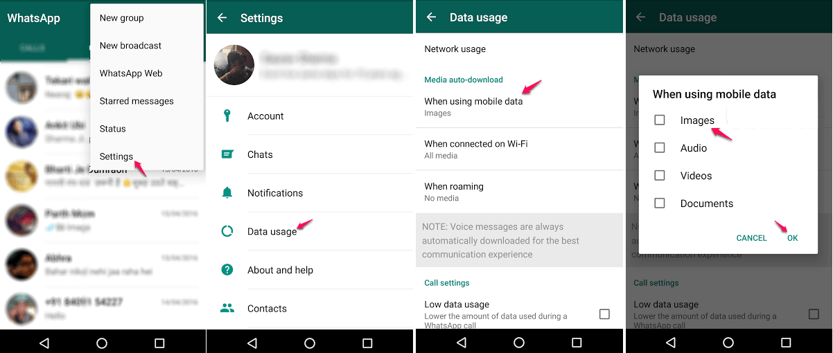 come salvare automaticamente le immagini di whatsapp