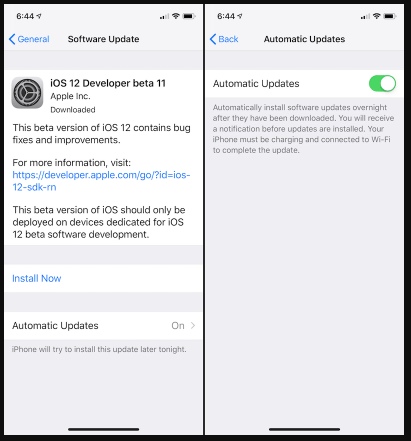 come aggiornare automaticamente ios in iphone