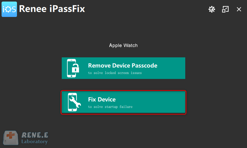 renee ipassfix fix apple watch bloccato sul logo apple