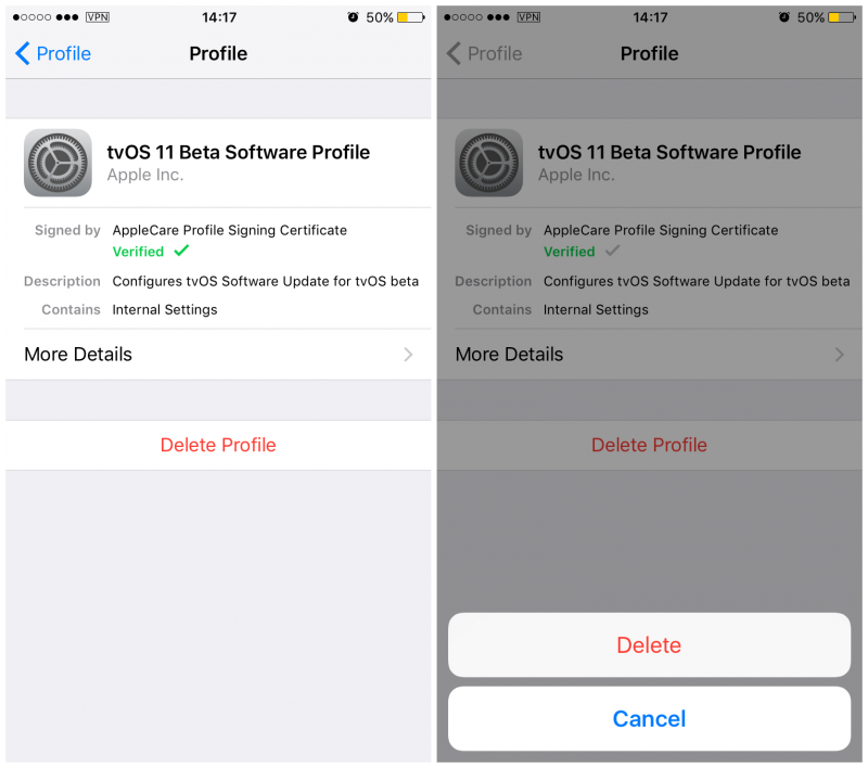 installare il profilo per bloccare l'aggiornamento automatico di ios