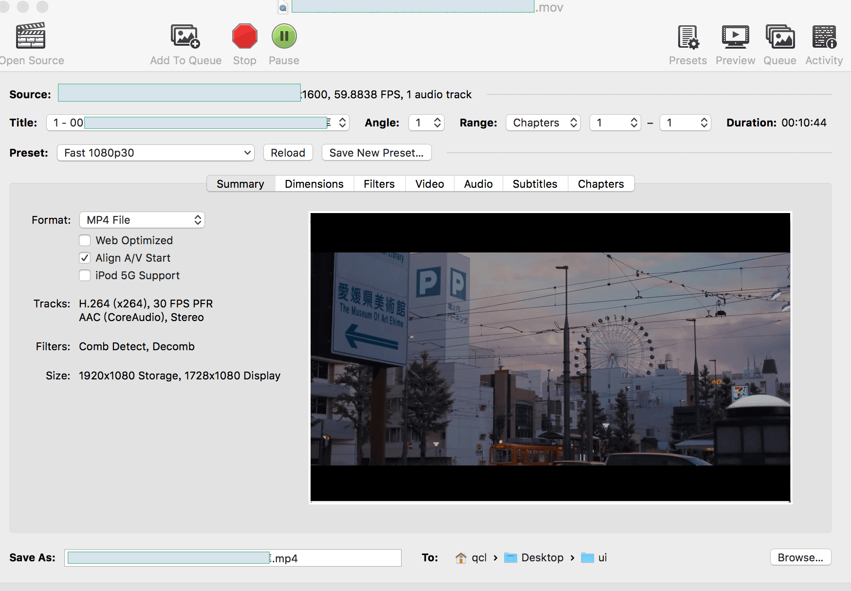 come convertire i formati video con handbrake su mac