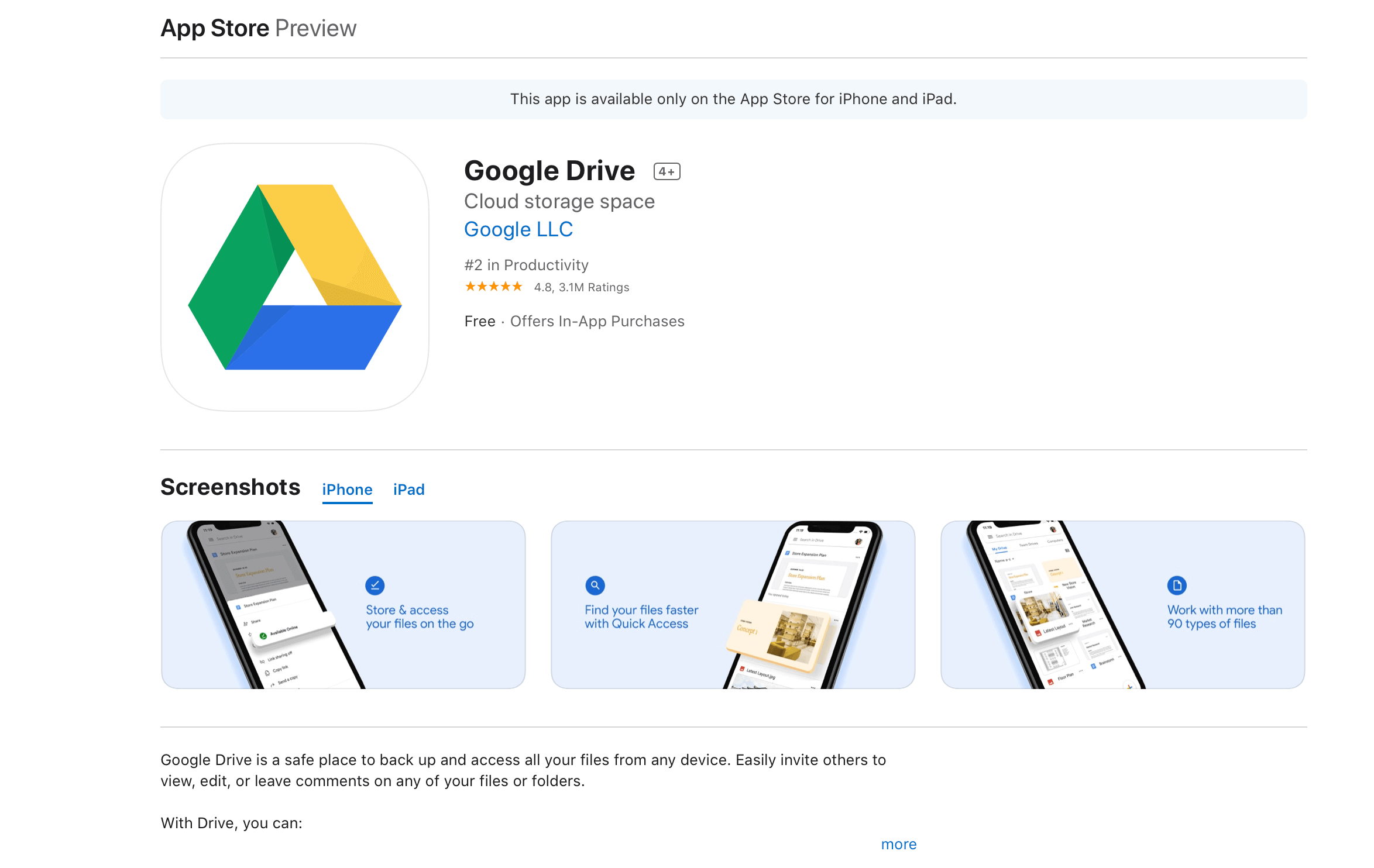 scaricare e installare google drive