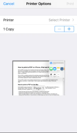 come salvare una pagina web come pdf in iphone safari