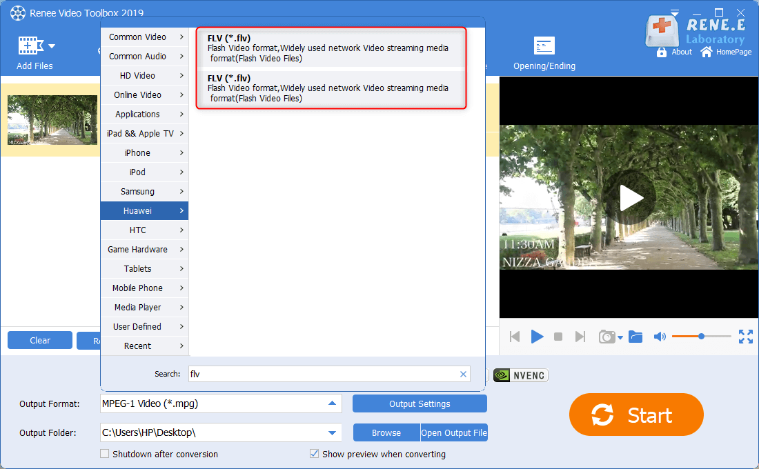 comprime i file mp4 con renee video editor pro