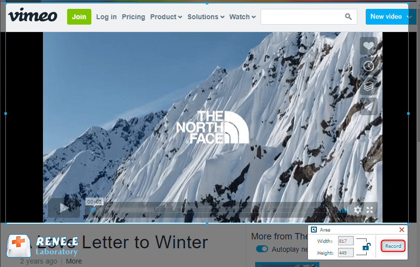 scaricare video vimeo con renee video editor pro