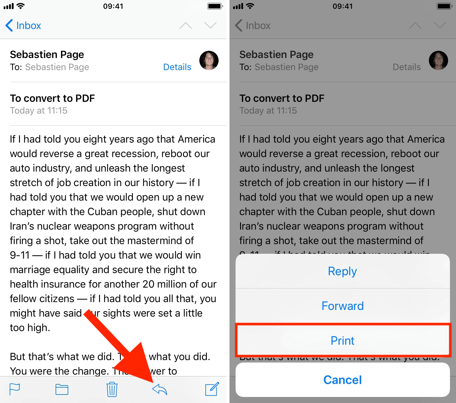 come salvare i file in formato pdf su iphone mail