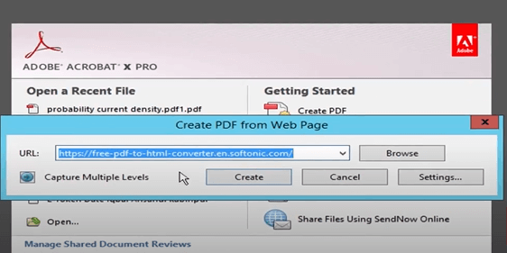 come convertire una pagina web in pdf con adobe acrobat