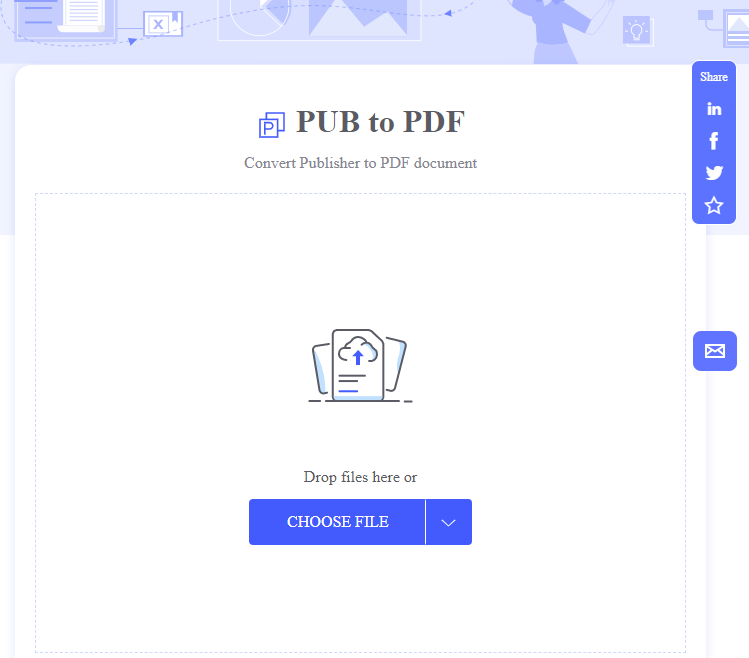 convertire pub in pdf con hipdf