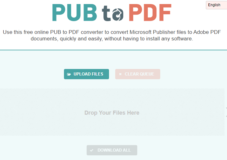 come convertire pub in pdf online