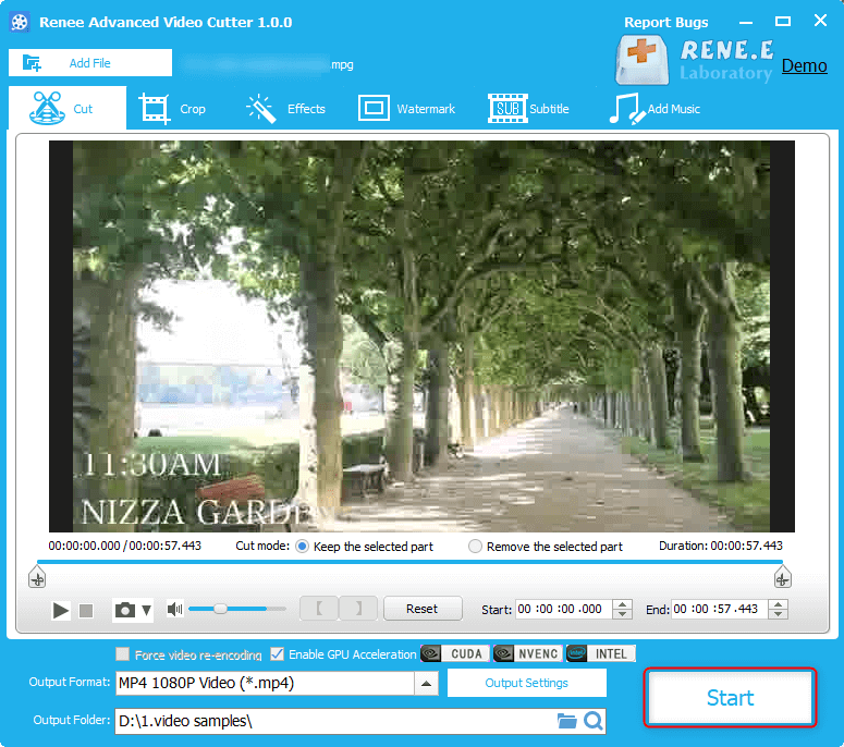 come convertire mpg e mpeg in mp4 con renee video editor