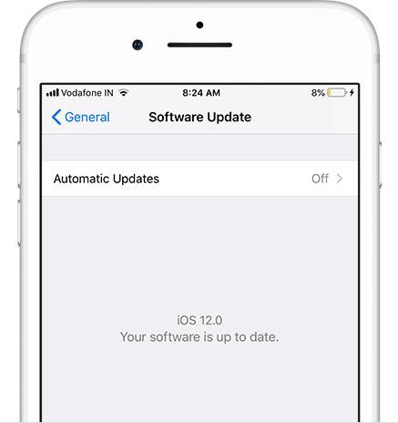 Disattivare la notifica degli aggiornamenti di iOS