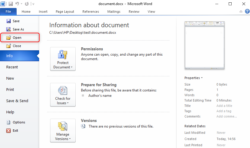 aprire file pdf in microsoft word