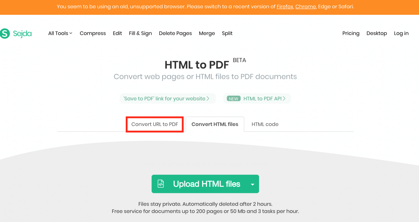 come salvare una pagina web in pdf online