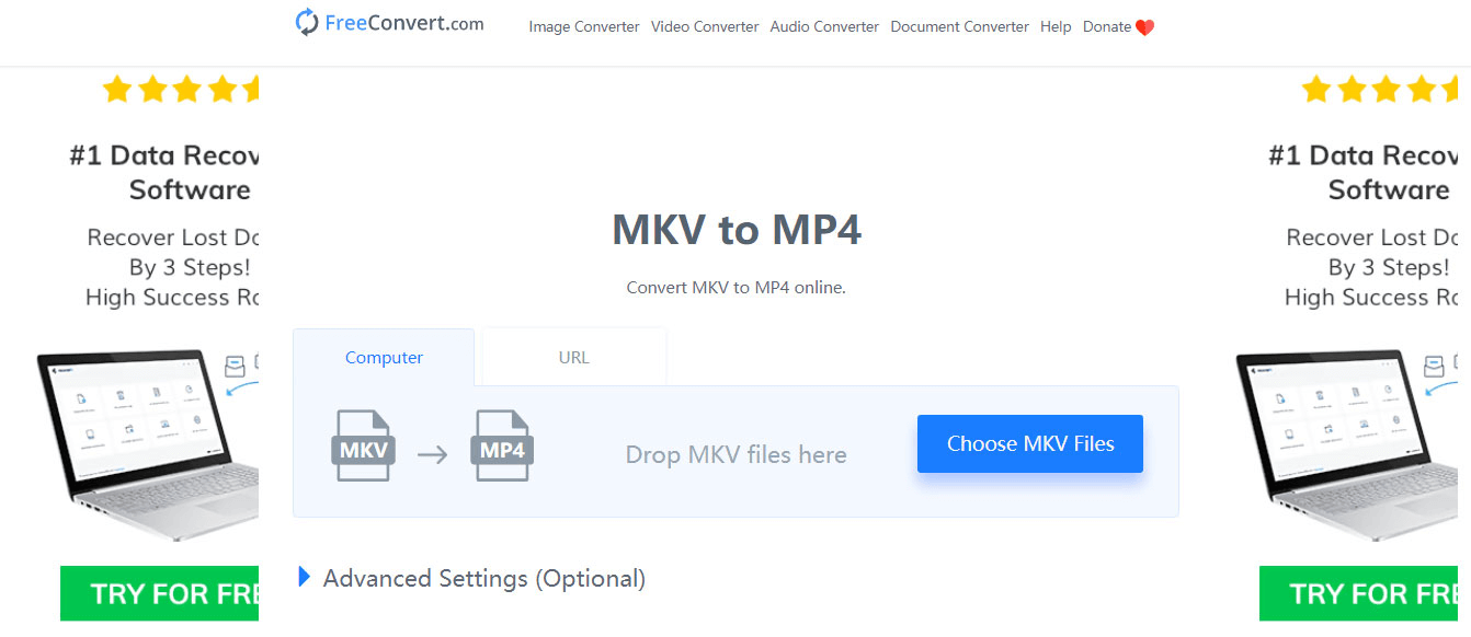 come convertire mkv in mp4 con freeconvert com