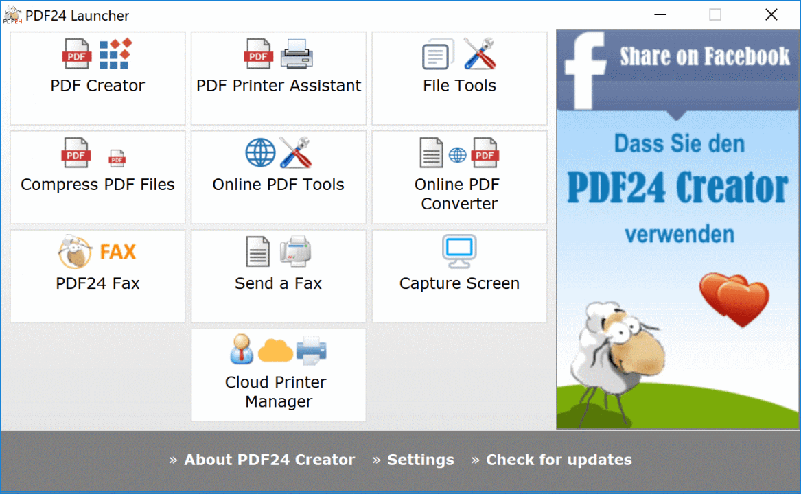 come convertire eml in pdf con pdf24 creator