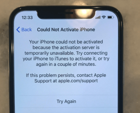 perché non siamo riusciti ad attivare l'iphone