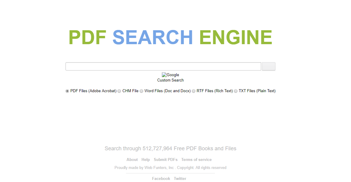 utilizzare il motore di ricerca pdf consigliato