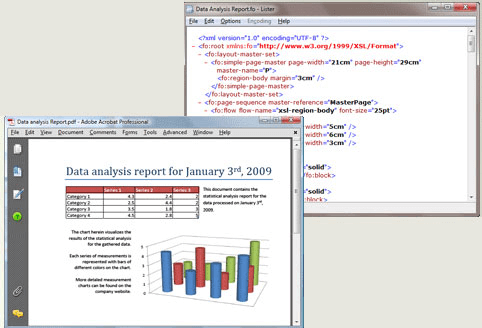 come convertire xml in pdf