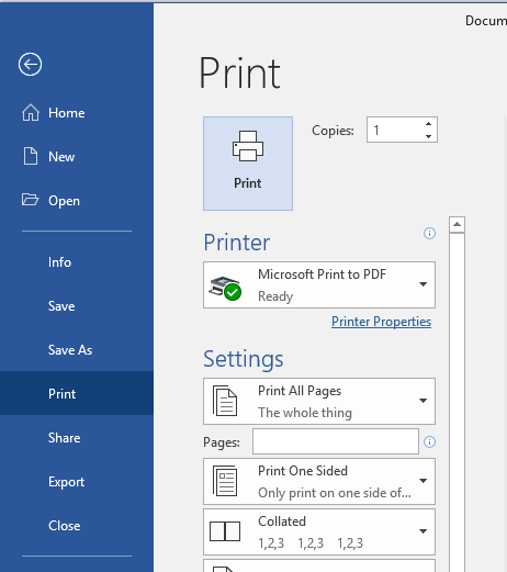 come creare un file pdf con microsoft word