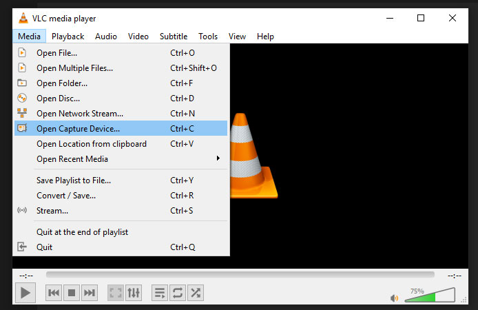 come utilizzare il registratore webcam vlc