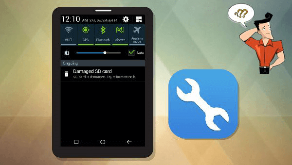 come riparare la scheda sd danneggiata su Android
