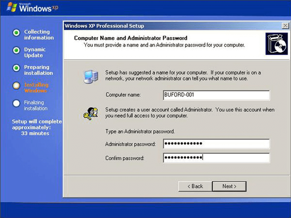 come installare windows xp su un ssd