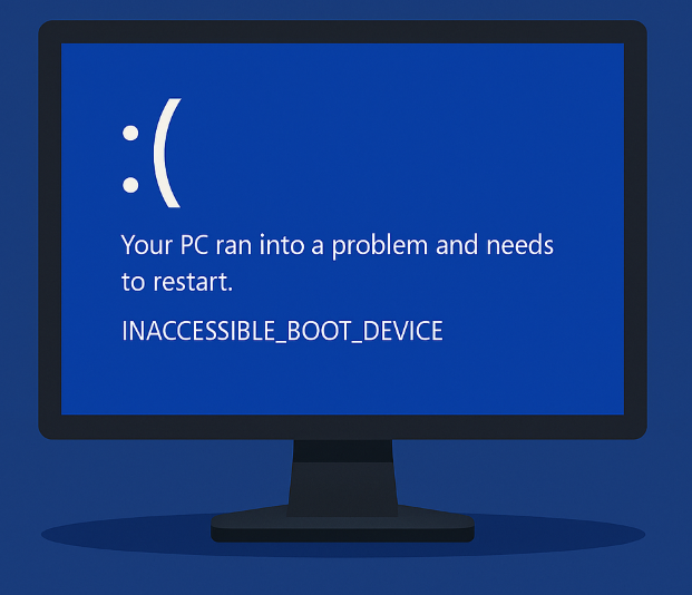 Errore INACCESSIBLE BOOT DEVICE