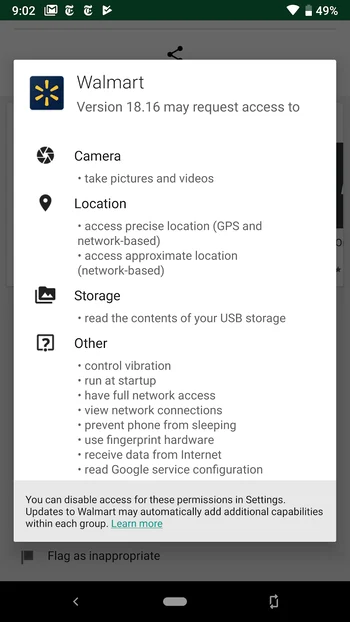 permessi delle app su Android