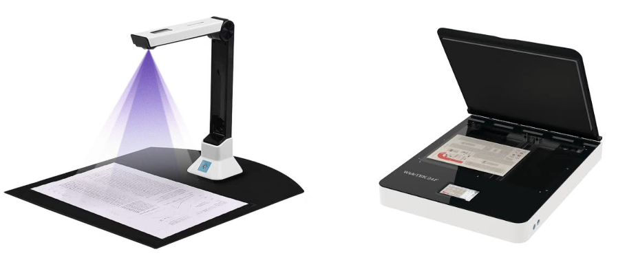 Scanner con fotocamera vs Scanner a piano fisso