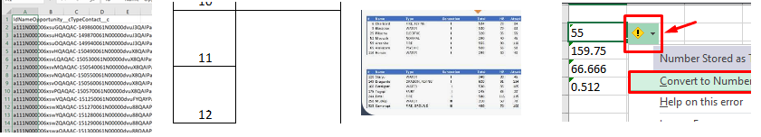 tabelle danneggiate in Excel dopo la conversione da file PDF