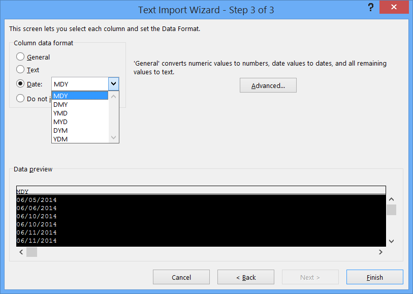 Excel, scegli il formato data